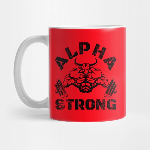 ALPHA STRONG BULL BODYBUILDING by MuscleTeez